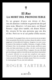 eBook, El rus : la mort del pronom feble, Tartera, Roger, Alrevés