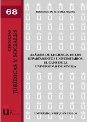 E-book, Análisis de eficiencia de los departamentos universitarios : el caso de la Universidad de Sevilla, Díez Martín, Francisco de Asís, Dykinson