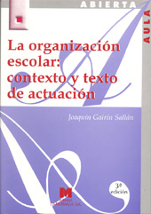 eBook, La organización escolar : contexto y texto de actuación, Gairín Sallán, Joaquín, La Muralla