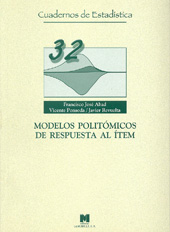 E-book, Modelos politómicos de respuesta al ítem, Abad, Francisco José ; Ponsoda, Vicente ; Revuelta, Javier, La Muralla