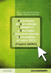 E-book, Modalidades de aprendizaje telemático y resultados interuniversitarios extrapolables al nuevo EEES : Proyecto Matrix, Editorial Octaedro