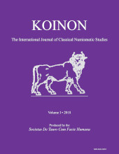 eBook, KOINON I, 2018 : Inaugural Issue: The International Journal of Classical Numismatic Studies, Archaeopress