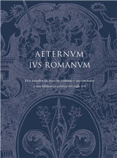 E-book, Aeternum ius romanum : dos estudios de derecho romano y ius commune y una biblioteca jurídica del siglo XVI., Universitat Jaume I