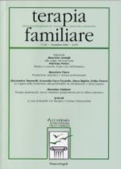 Fascículo, Terapia familiare : rivista interdisciplinare di ricerca ed intervento relazionale. MARZO, 2008, Accademia di Psicoterapia della Famiglia  ; Franco Angeli