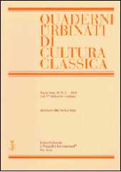 Fascicule, Quaderni urbinati di cultura classica : 133, 1, 2023, Fabrizio Serra