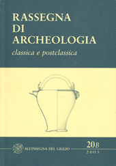 Journal, Rassegna di archeologia : classica e postclassica, sez.B., All'insegna del giglio