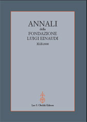 Zeitschrift, Annali della Fondazione Luigi Einaudi, L.S. Olschki