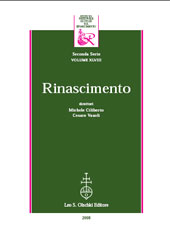 Fascicule, Rinascimento : rivista dell'Istituto Nazionale di Studi sul Rinascimento : seconda serie, XL, 2000, L.S. Olschki