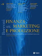 Issue, Finanza, marketing e produzione : rivista di economia d'impresa dell'Università Bocconi : XXVII, 4, 2009, Egea