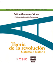 E-book, Teoría de la revolución : sistema e historia, González Vicén, Felipe, CSIC, Consejo Superior de Investigaciones Científicas