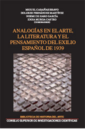 E-book, Analogías en el arte, la literatura y el pensamiento del exilio español de 1939, CSIC, Consejo Superior de Investigaciones Científicas