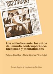 E-book, Los sefardíes ante los retos del mundo contemporáneo : identidad y mentalidades, CSIC, Consejo Superior de Investigaciones Científicas