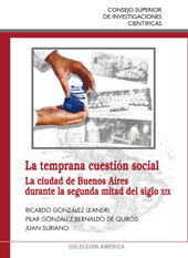 E-book, La temprana cuestión social : la ciudad de Buenos Aires durante la segunda mitad del siglo XIX., CSIC, Consejo Superior de Investigaciones Científicas