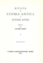 Issue, Rivista di Storia antica e scienze affini : 1/4, 1895, "L'Erma" di Bretschneider
