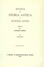 Issue, Rivista di Storia antica e scienze affini : 1/4, 1896/1897, "L'Erma" di Bretschneider
