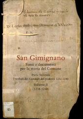 E-book, San Gimignano : fonti e documenti per la storia del Comune, Leo S. Olschki