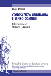 E-book, Conoscenza ordinaria e senso comune, Piccari, Paolo, 1967-, Franco Angeli