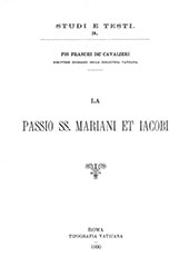 E-book, La Passio SS. Mariani et Iacobi, Biblioteca apostolica vaticana