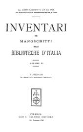 E-book, Inventari dei manoscritti delle biblioteche d'Italia : vol. XI : Firenze (R. Biblioteca Nazionale Centrale), L.S. Olschki