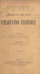 E-book, Chemins de fer : Exploitation technique, Dunod (réédition numérique FeniXX)