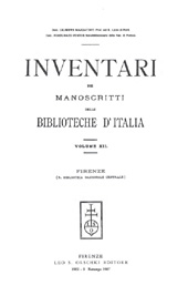 eBook, Inventari dei manoscritti delle biblioteche d'Italia : vol. XII : Firenze (R. Biblioteca Nazionale Centrale), L.S. Olschki