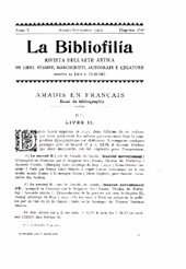 Heft, La bibliofilia : rivista di storia del libro e di bibliografia : V, 5/6, 1903, L.S. Olschki