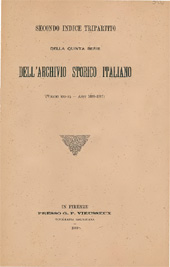 eBook, Archivio storico italiano : indice tripartito della quinta serie : 1898-1907, L.S. Olschki