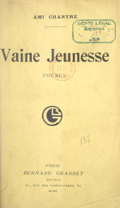 E-book, La vaine jeunesse, Grasset (réédition numérique FeniXX)