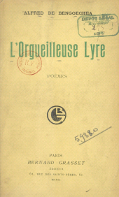 E-book, L'orgueilleuse lyre, Grasset (réédition numérique FeniXX)
