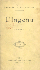 E-book, L'ingénu, Calmann-Lévy (réédition numérique FeniXX)