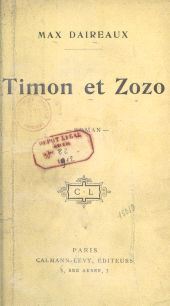 E-book, Timon et Zozo, Calmann-Lévy (réédition numérique FeniXX)