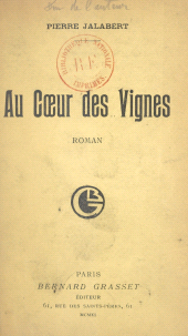 E-book, Au coeur des vignes, Grasset (réédition numérique FeniXX)