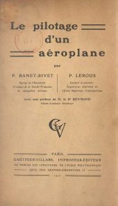 eBook, Le pilotage d'un aéroplane, Dunod (réédition numérique FeniXX)