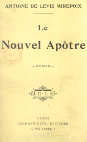 E-book, Le nouvel Apôtre, Calmann-Lévy (réédition numérique FeniXX)