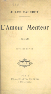 E-book, L'amour menteur, Calmann-Lévy (réédition numérique FeniXX)