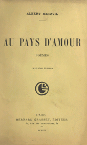 eBook, Au pays d'amour, Grasset (réédition numérique FeniXX)