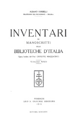 eBook, Inventari dei manoscritti delle biblioteche d'Italia : vol. XXII : Roma, L.S. Olschki