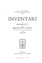 eBook, Inventari dei manoscritti delle biblioteche d'Italia : vol. XXVI : Castiglion Fiorentino, Faenza, L.S. Olschki