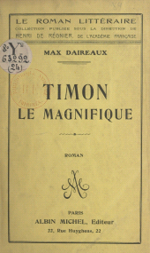 E-book, Timon le magnifique, Albin Michel (réédition numérique FeniXX)