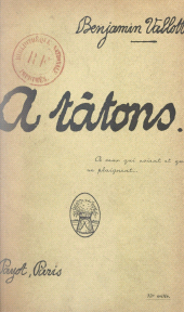 E-book, À tâtons..., Payot & Rivages (réédition numérique FeniXX)