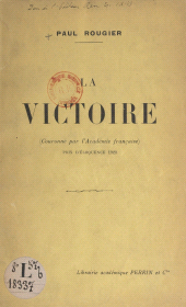 eBook, La victoire, Perrin (réédition numérique FeniXX)