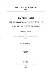 eBook, Inventari del Vescovato, della Cattedrale e di altre chiese di Lucca, Biblioteca apostolica vaticana