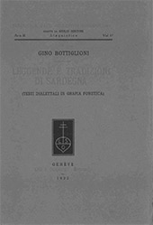 eBook, Leggende e tradizioni di Sardegna : testi dialettali in grafia fonetica, Bottiglioni, Gino, L.S. Olschki