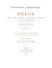 E-book, Le quartier du théâtre : étude sur l'habitation délienne à l'époque hellénistique, Chamonard, Joseph, De Boccard