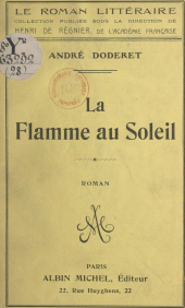 E-book, La flamme au soleil, Albin Michel (réédition numérique FeniXX)