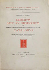 E-book, Librorum saec. XV impressorum qui in Bibliotheca Universitatis studiorum Sassarensis adservantur catalogus, Leo S. Olschki editore