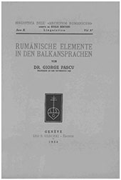 E-book, Rumänische Elemente in den Balkansprachen, Pascu, George, L.S. Olschki
