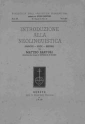 E-book, Introduzione alla neolinguistica : (principi, scopi, metodi), Bartoli, Matteo, L.S. Olschki