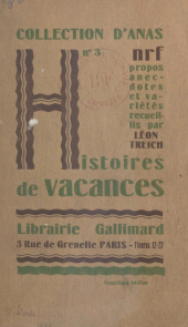 E-book, Histoires de vacances, Gallimard (réédition numérique FeniXX)