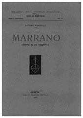 eBook, Marrano : storia di un vituperio, Farinelli, Arturo, L.S. Olschki